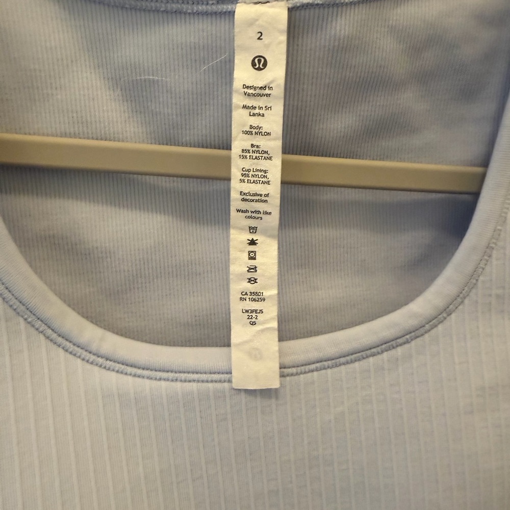 lululemon athletica Men's Sky Blue Tank Top